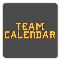 a team calendar with the words team calendar on it