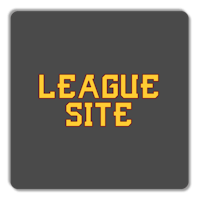 league site logo on a black square