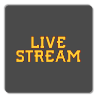 a live stream icon on a black background