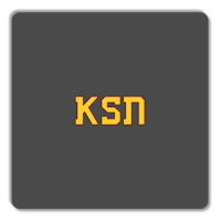 ksn logo on a black background